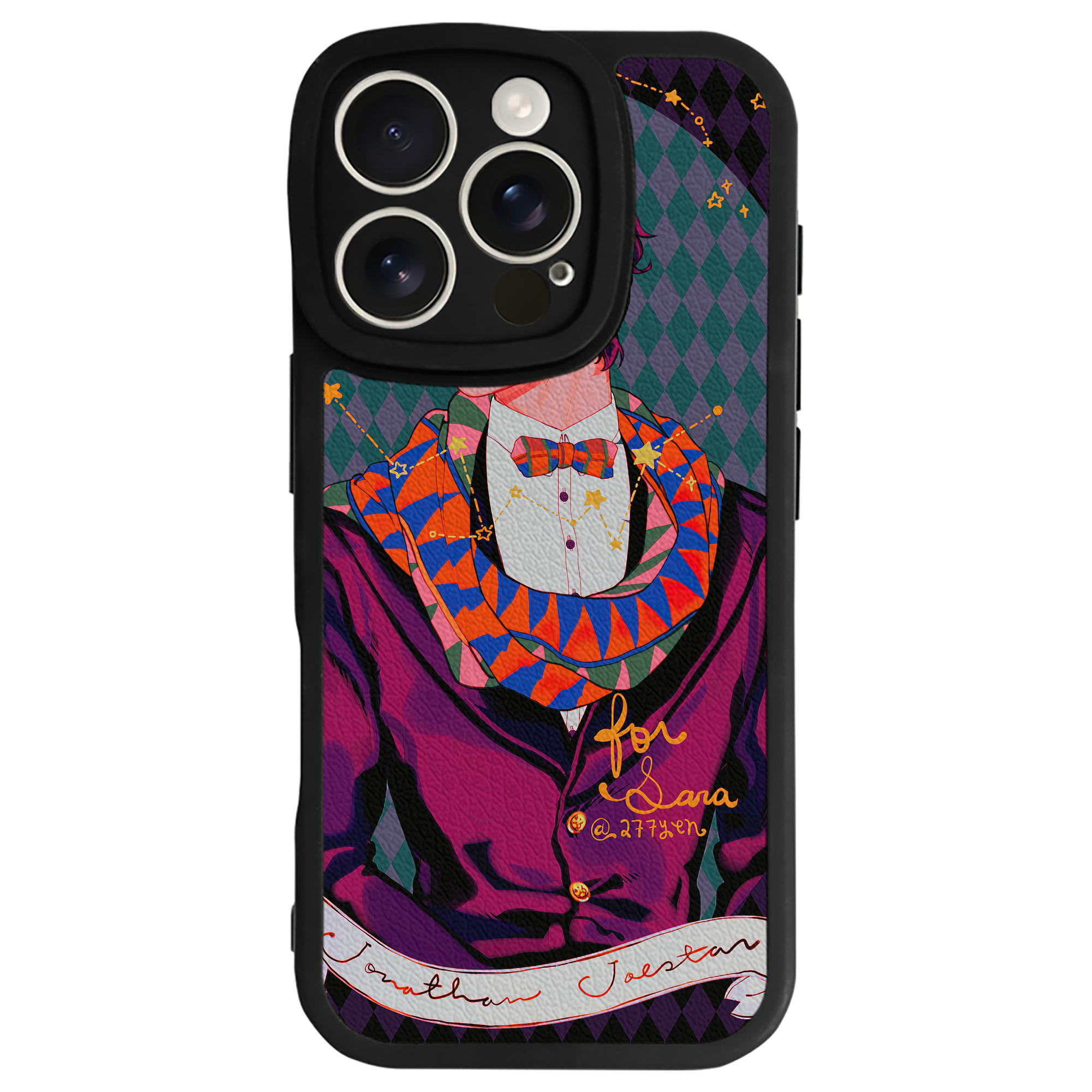 （画像用） ジョジョの奇妙な冒険 JoJo's Bizarre Adventure 【iPhone 16シリーズ対応】シリコンスマホケース（レザー調） 材質：シリコン